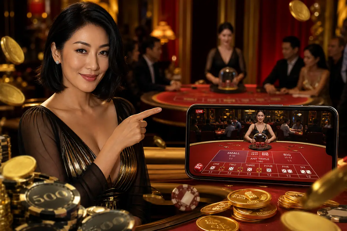 12play15 Casino live dealer baccarat table